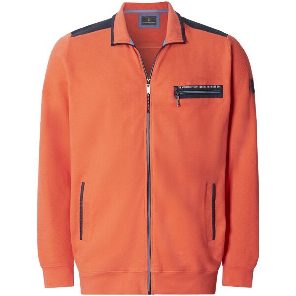 Sweatjacke LEEVEN hellorange