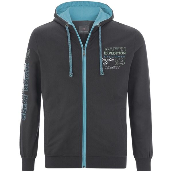 Sweatjacke RODERICH dunkelgrau