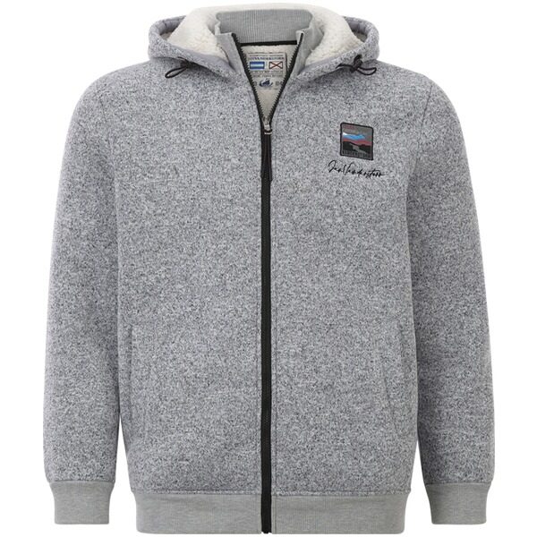 Strickfleecejacke NORVID grau