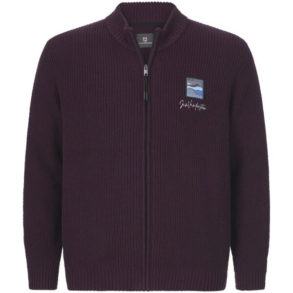 Strickjacke OLETARVIN dunkelrot