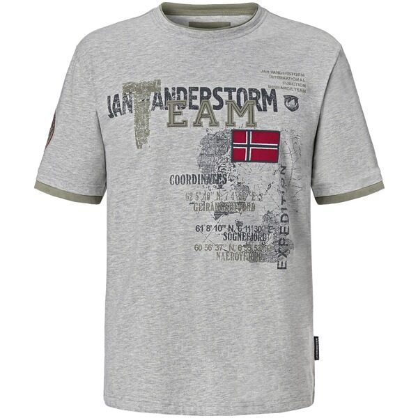 T-Shirt SÖLVE hellgrau