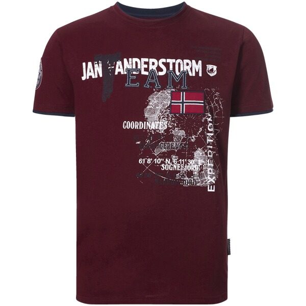 T-Shirt SÖLVE dunkelrot