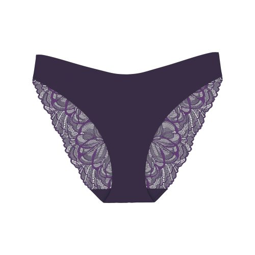 Triumph, Triumph Slip "Body Make-Up Illusion Lace" florale Stretch-Spitze, hoher Beinausschnitt, weiche Microfaser