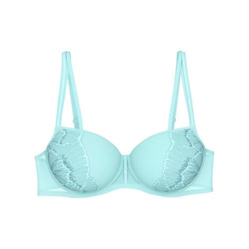 Triumph, Triumph Balconette-BH "Palina Moonlight Kiss" Triumph x Palina Rojinski, gefütterte Spacer-Cups, Spitze, Glitzergarn