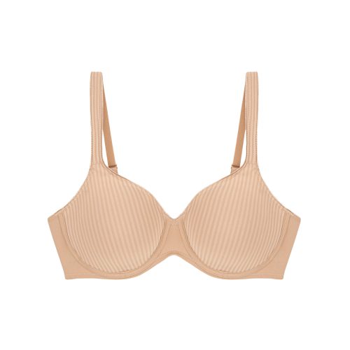 Triumph, Triumph Bügel-BH "Modern Soft+Cotton W" mit dezenten Glanz-Streifenmuster und breiten Trägern
