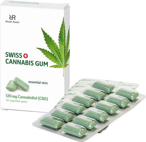 Swiss Cannabis Gum 120 mg CBD Mint (16x24 Stk)