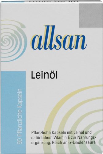 Allsan Leinöl pflanzliche Kapseln (90 Stk)
