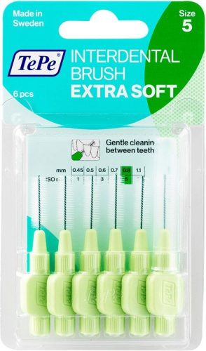 TePe Interdental Brush, 0.8mm, Extra Soft, grün (6 Stk)