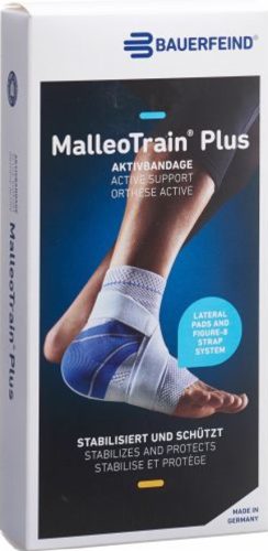 MalleoTrain Plus Aktivbandage Grösse 4 rechts titan (1 Stk)