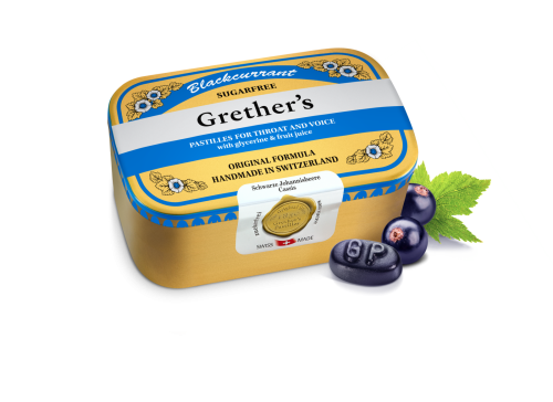 Grether's Pastilles Blackcurrant zuckerfrei (440g)