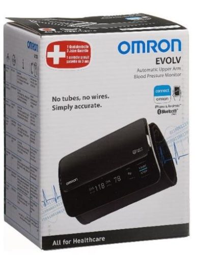 Omron, OMRON EVOLV Blutdruckmessgerät – Blutdruckmessgerät/Herzfrequenzmessgerät – schwarz