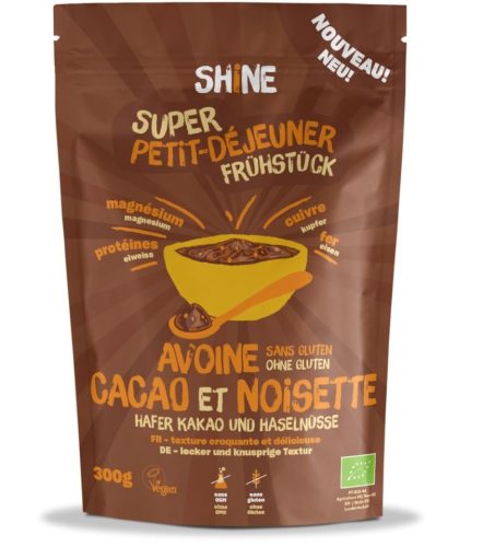 Shine Hafer Frühstück Roher Kakao Haselnuss (300g)