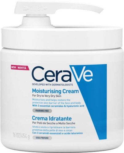 CeraVe, CeraVe - Feuchtigkeitscreme mit Pumpe, Feuchtigkeitslotion Dispenser, 450 ml