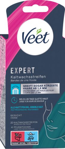 Veet, Veet - Expert Kaltwachsstreifen Gesicht, 20Stück