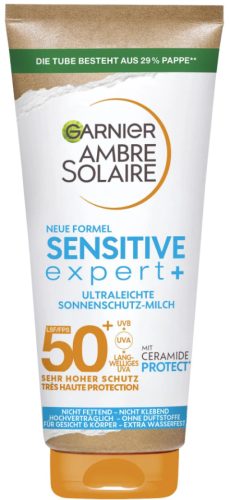 Garnier, Garnier - Sensitive expert+ Sonnenschutz-Milch LSF 50+, As Sa Adult Lait  Ip50+, 175 ml