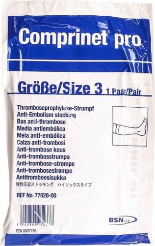 Comprinet pro Thromboseprophylaxe-Strumpf A-D Grösse 3 39-46cm weiss (1 Paar)