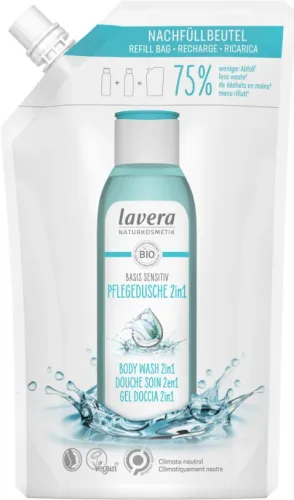 Lavera basis sensitiv Pflegedusche 2in1 Nachfüllbeutel (500ml)