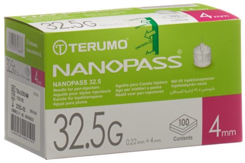 TERUMO Pen Nadel NANOPASS 32.5G 0.22x4mm (100 Stk)
