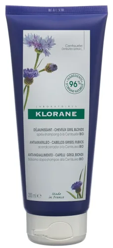 KLORANE - Anti-Gelbstich Pflegebalsam, BIO-Kornblume, 200 ml