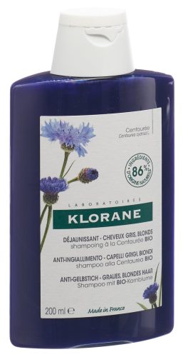 KLORANE - Anti-Gelbstich Shampoo, BIO-Kornblume, 200 ml