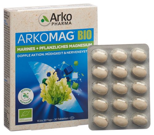 ARKOMAG Doppel Magnesium Tabletten Bio (30 Stk)