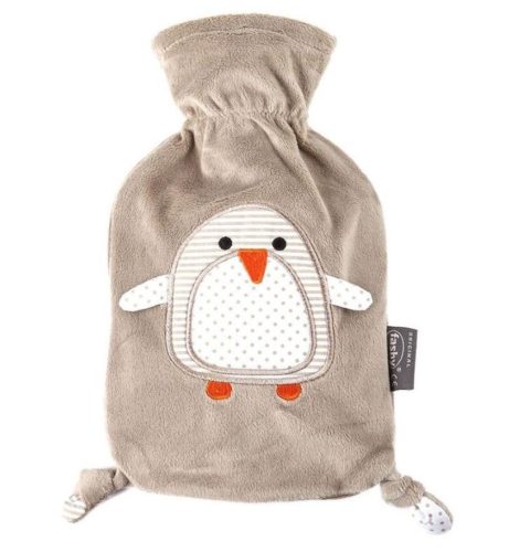 Fashy, Wärmflasche mit Flauschbezug Pinguin