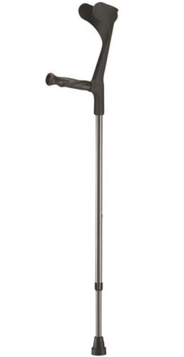 Sahag Krücken Ergoline Hart 76-96cm alu schwarz (1 Paar)