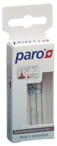 paro ISOLA LONG 8mm medium grün zylindrisch (5 Stk)