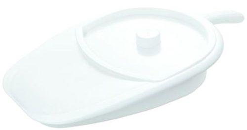 VITILITY Bettpfanne mit Deckel weiss (1 Stk)