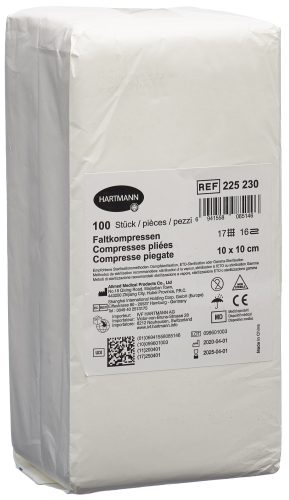 IVF Faltkompresse Typ 17 10x10cm 16 fach (100 Stück)