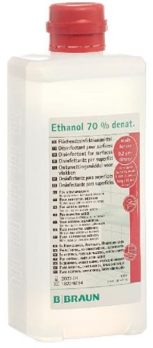 B. BRAUN Ethanol 70 % für Flächen Ovalflasche (500ml)