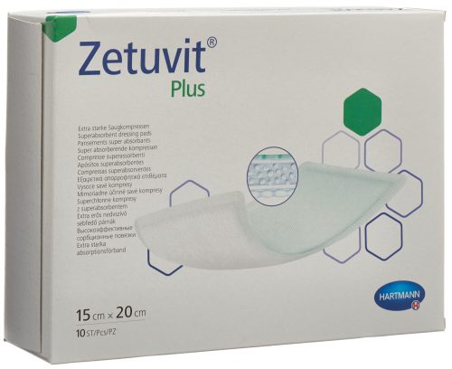 ZETUVIT Plus Absorptionsverband 15x20cm (10 Stk)