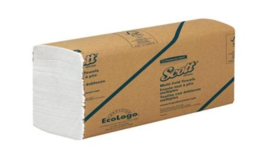 SCOTT, Scott Mainline Falthandtücher M-falz Weiss 1-lagig 3749 16 Stück à 250 Blatt