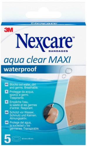 3M Nexcare Aqua Clear Maxi waterproof 60x88mm (5 Stk)