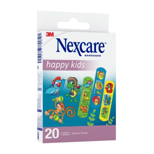 3M Nexcare Kinderpflaster Happy Kids 1.9cm x 7.2cm (20 Stk)