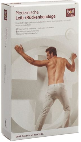 Bort Rippengürtel Herren, 16cm-112cm, Grösse L, weiss (1 Stk)