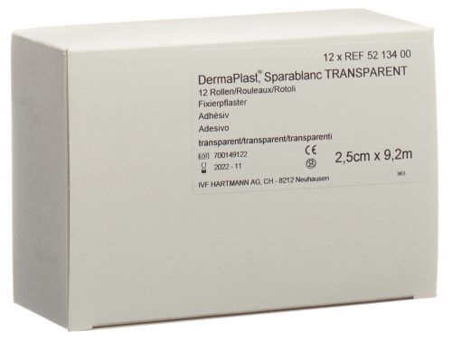 DermaPlast Heftpflaster 2.5cmx9.2m (12 Stück)