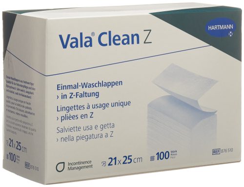 Vala Clean Z Einmal Waschlappen, 20x25cm (100 Stk)