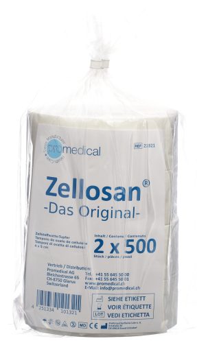 Zellosan Zellstofftupfer 4x5cm unsteril (2x500 Stk)