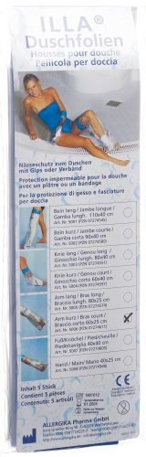 ILLA Dusch Schutzfolie 60x25cm Arm kurz ( 5 Stk)