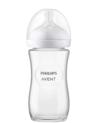 PHILIPS AVENT, Babyflasche Natural Response, Glas, 240ml, ab 1M