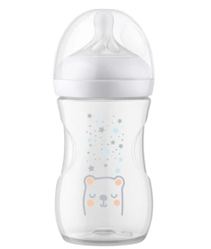 Philips Avent Natural Response Babyflasche mit Airfree Ventil, 260ml, 1M+ Bär (1 Stk)