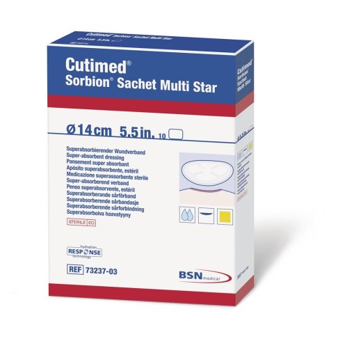 Cutimed Sorbion Sachet Multi Star 8cm (5 Stk)