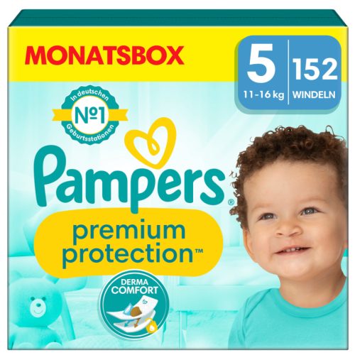 Pampers - Premium Protection Grösse 5, Monatsbox, 152 Stück