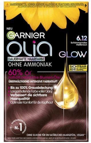 GARNIER Olia Haarfarbe 6.12 Schimmerndes Hellbraun (1 Stk)