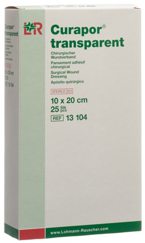 Curapor transparent Wundverband, 10x20cm (25 Stk)