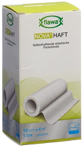 flawa NOVA HAFT kohäsive Gazebinde, 10cmx4m (1 Stk)