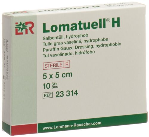 Lomatuell H Salbentüll, 5x5cm, steril (10 Stk)
