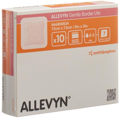 ALLEVYN Gentle Border Lite, 7.5x7.5cm (10 Stk)