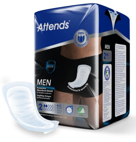 Attends For Men Protective Shield, Saugstärke 2 (15 Stk)